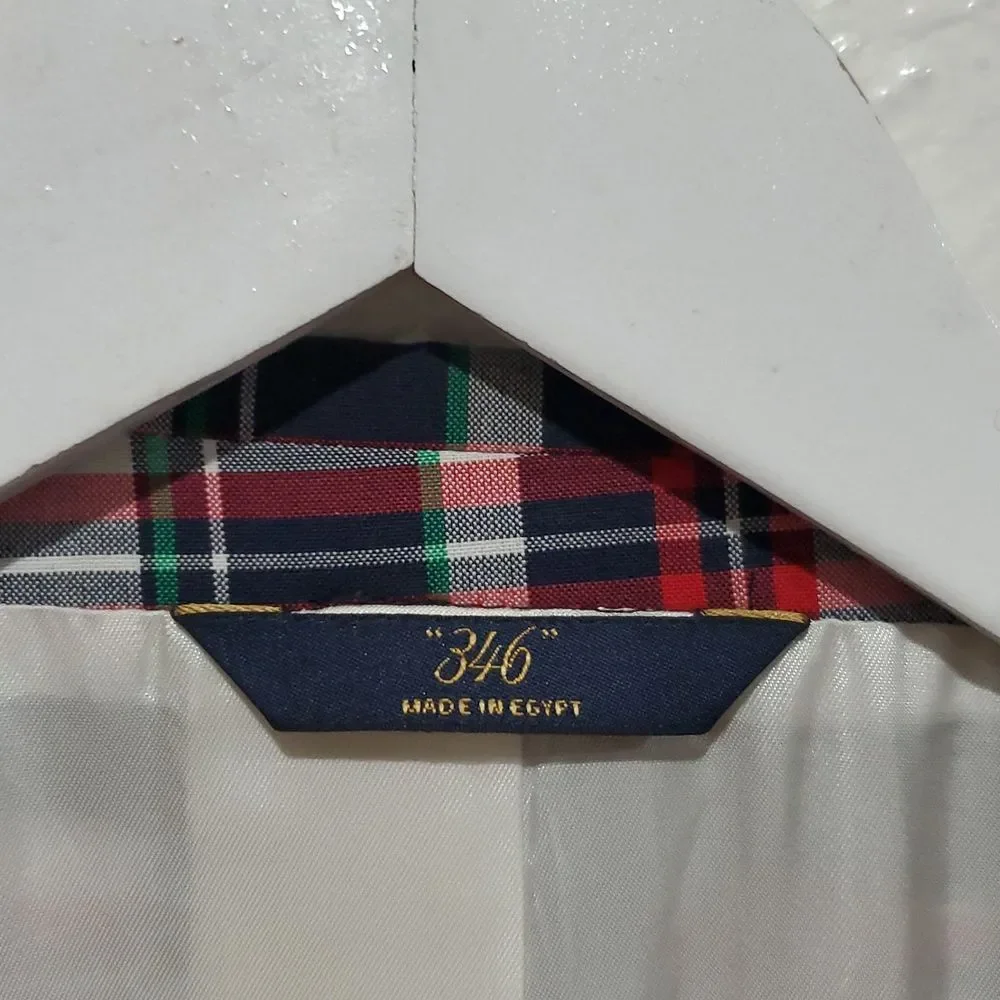 Brooks Brothers Madison Plaid Multicolor Blazer 100% Cotton Size  44L
